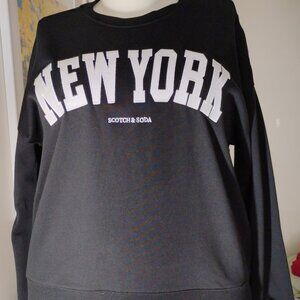 Scotch & Soda Women's French Terry “City” Crewneck  New York New with tags